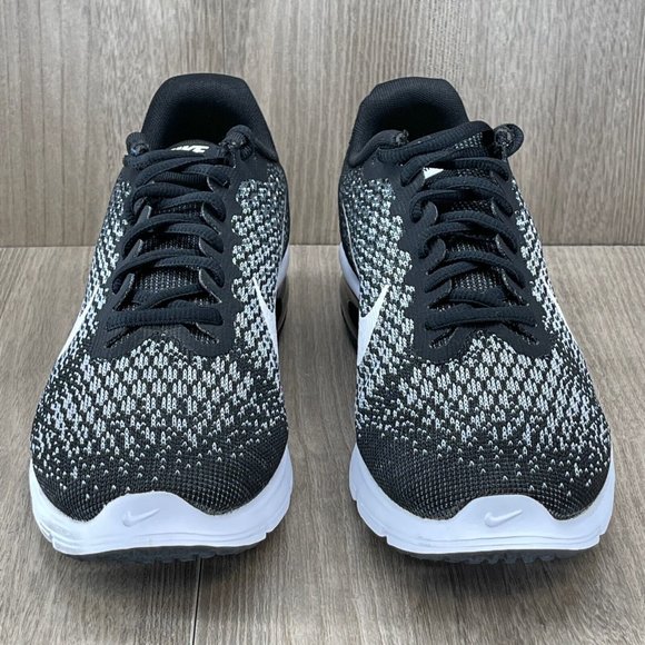 Nike Sneakers Womens Sz 9.5 Air Max Sequent 2 Athletic Running Shoes Black White - Picture 2 of 11